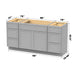 60" Plywood Bathroom Vanity Cabinet without Top - 6 Drawers & 2 Doors - HomeBeyond