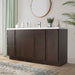 60" Plywood Bathroom Vanity Cabinet without Top - 6 Drawers & 2 Doors - HomeBeyond