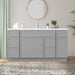 60" Plywood Bathroom Vanity Cabinet without Top - 6 Drawers & 2 Doors - HomeBeyond