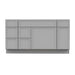 60" Plywood Bathroom Vanity Cabinet without Top - 6 Drawers & 2 Doors - HomeBeyond