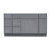 60" Plywood Bathroom Vanity Cabinet without Top - 6 Drawers & 2 Doors - HomeBeyond