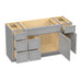 60" Plywood Bathroom Vanity Cabinet without Top - 6 Drawers & 2 Doors - HomeBeyond