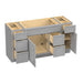 60" Plywood Bathroom Vanity Cabinet without Top - 6 Drawers & 2 Doors - HomeBeyond