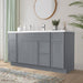 60" Plywood Bathroom Vanity Cabinet without Top - 6 Drawers & 2 Doors - HomeBeyond