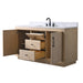60" Single Sink Bathroom Vanity with Sink and Top, With Soft Closing Doors - HomeBeyond