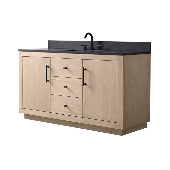 60" Single Sink Bathroom Vanity with Sink and Top, With Soft Closing Doors - HomeBeyond