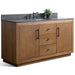 60" Single Sink Bathroom Vanity with Sink and Top, With Soft Closing Doors - HomeBeyond