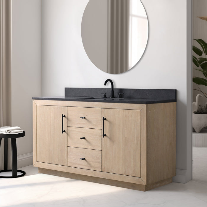 60" Single Sink Bathroom Vanity with Sink and Top, With Soft Closing Doors - HomeBeyond