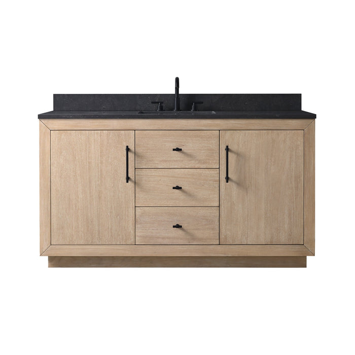 60" Single Sink Bathroom Vanity with Sink and Top, With Soft Closing Doors - HomeBeyond