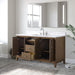 60" Single Sink Freestanding Bath Vanity Cabinet with White Engineered Marble Top - HomeBeyond