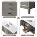 60" Single Sink Freestanding Bath Vanity Cabinet with White Engineered Marble Top - HomeBeyond