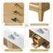 60" Single Sink Freestanding Bath Vanity Cabinet with White Engineered Marble Top - HomeBeyond