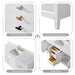 60" Single Sink Freestanding Bath Vanity Cabinet with White Engineered Marble Top - HomeBeyond