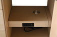 60" Single Sink Freestanding Bathroom Vanity with Milano Mist Stone Top, Hidden Power Station, Hair Dryer Holder, USB Charging Shelf VA1160S - HomeBeyond