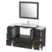 60" Single Sink Modern Bathroom Vanity Set with Ceramic Top & Free Mirror – Large Storage Cabinet with 8 Drawers VA3036-60 - HomeBeyond