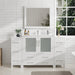 60" Single Sink Modern Bathroom Vanity Set with Ceramic Top & Free Mirror – Large Storage Cabinet with 8 Drawers VA3036-60 - HomeBeyond