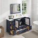 60" Single Sink Modern Bathroom Vanity Set with Ceramic Top & Free Mirror – Large Storage Cabinet with 8 Drawers VA3036-60 - HomeBeyond