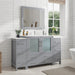 60" Single Sink Modern Bathroom Vanity Set with Ceramic Top & Free Mirror – Large Storage Cabinet with 8 Drawers VA3036-60 - HomeBeyond
