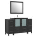 60" Single Sink Modern Bathroom Vanity Set with Ceramic Top & Free Mirror – Large Storage Cabinet with 8 Drawers VA3036-60 - HomeBeyond