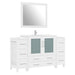 60" Single Sink Modern Bathroom Vanity Set with Ceramic Top & Free Mirror – Large Storage Cabinet with 8 Drawers VA3036-60 - HomeBeyond