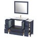60" Single Sink Modern Bathroom Vanity Set with Ceramic Top & Free Mirror – Large Storage Cabinet with 8 Drawers VA3036-60 - HomeBeyond
