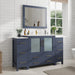 60" Single Sink Modern Bathroom Vanity Set with Ceramic Top & Free Mirror – Large Storage Cabinet with 8 Drawers VA3036-60 - HomeBeyond