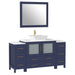 60" Single Sink Modern Bathroom Vanity Set with Engineered Marble Top & Free Mirror – Storage Cabinet with 8 Drawers VA3136-60 - HomeBeyond