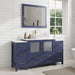60" Single Sink Modern Bathroom Vanity Set with Engineered Marble Top & Free Mirror – Storage Cabinet with 8 Drawers VA3136-60 - HomeBeyond