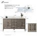 60" Single Sink Modern Freestanding Bathroom Vanity Set with Arabescato White Engineered Marble Top – Storage Cabinet with Soft-Closing Doors & Drawers VA9060S - HomeBeyond