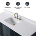 60" Single Sink Modern Freestanding Solid Wood Bathroom Vanity Set with White Engineered Marble Top – Storage Cabinet with Soft-Closing Doors & Drawers VA8160S - HomeBeyond