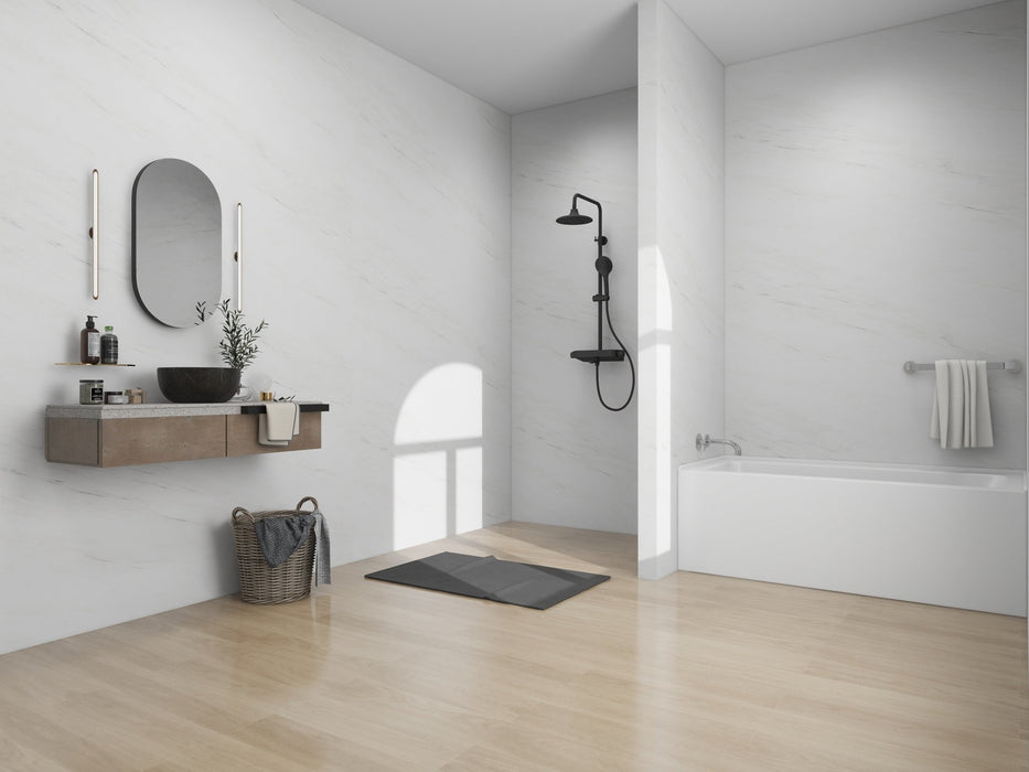 60" x 30" Alcove Soaking Acrylic Bathtub with 3 Side Tiling Flange - HomeBeyond