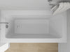 60" x 30" Alcove Soaking Acrylic Bathtub with 3 Side Tiling Flange - HomeBeyond
