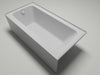 60" x 30" Alcove Soaking Acrylic Bathtub with 3 Side Tiling Flange - HomeBeyond