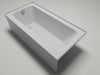 60" x 30" Alcove Soaking Acrylic Bathtub with 3 Side Tiling Flange - HomeBeyond