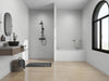 60" x 30" Alcove Soaking Acrylic Bathtub with 3 Side Tiling Flange - HomeBeyond