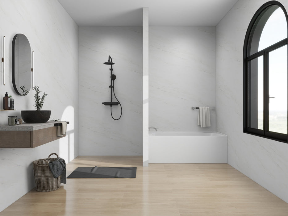 60" x 30" Alcove Soaking Acrylic Bathtub with 3 Side Tiling Flange - HomeBeyond