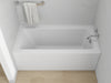 60" x 30" Modern Alcove Soaking Acrylic Bathtub with 3-Side Integral Tiling Flange Right Drain VA6302-LR - HomeBeyond