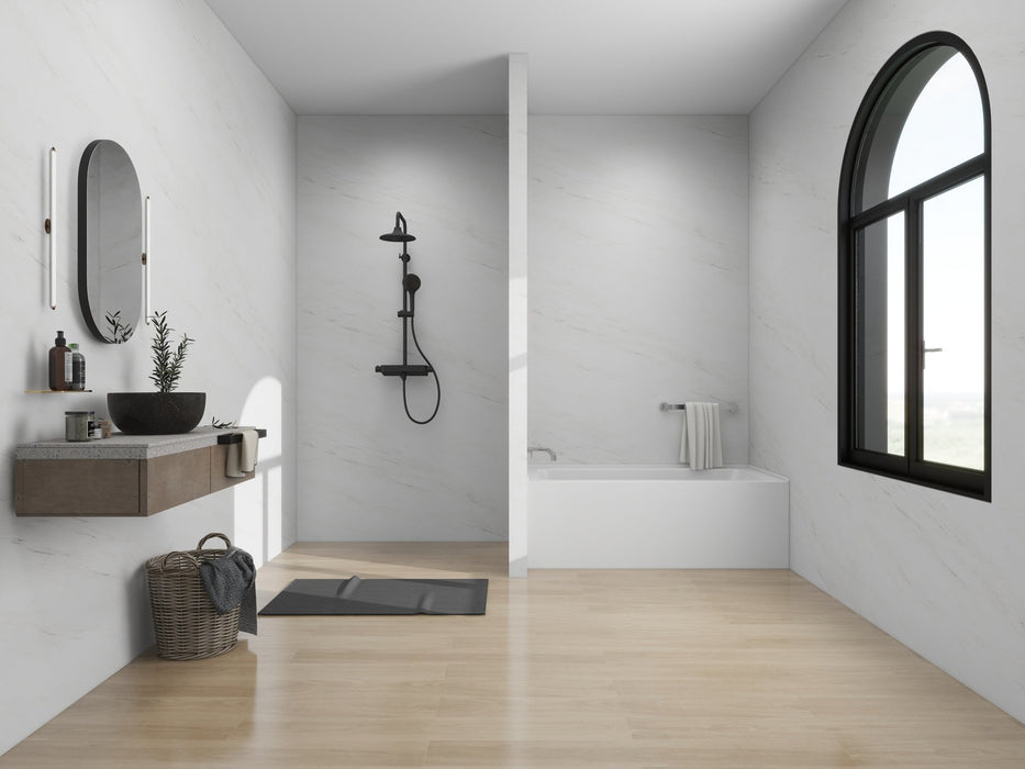 60" x 32" Alcove Soaking Acrylic Bathtub with 3 Side Tiling Flange - HomeBeyond