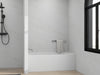 60" x 32" Alcove Soaking Acrylic Bathtub with 3 Side Tiling Flange - HomeBeyond