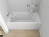 60" x 32" Alcove Soaking Acrylic Bathtub with 3 Side Tiling Flange - HomeBeyond
