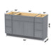 63" Modern Freestanding Birch & Plywood Bathroom Vanity Base Only – Shaker Style Storage Cabinet with 6 Drawers & 2 Soft-Closing Doors VA41123-39-123 - HomeBeyond