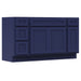 63" Modern Freestanding Oak Bathroom Vanity Base Only – Shaker Style Storage Cabinet with 4 Drawers & 3 Doors VA40123-39-121 - HomeBeyond