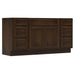 63" Modern Freestanding Oak Bathroom Vanity Base Only – Shaker Style Storage Cabinet with 6 Drawers & 2 Doors VA40153-33-153 - HomeBeyond