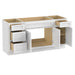 63" Oak Bathroom Vanity Cabinet without Top - 4 Drawers & 3 Doors - HomeBeyond