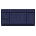 63" Oak Bathroom Vanity Cabinet without Top - 4 Drawers & 3 Doors - HomeBeyond