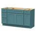 63" Oak Bathroom Vanity Cabinet without Top - 4 Drawers & 3 Doors - HomeBeyond