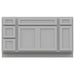 63" Oak Bathroom Vanity Cabinet without Top - 4 Drawers & 3 Doors - HomeBeyond