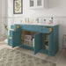 63" Oak Bathroom Vanity Cabinet without Top - 4 Drawers & 3 Doors - HomeBeyond