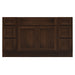63" Oak Bathroom Vanity Cabinet without Top - 6 Drawers & 2 Doors - HomeBeyond