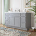 63" Oak Bathroom Vanity Cabinet without Top - 6 Drawers & 2 Doors - HomeBeyond
